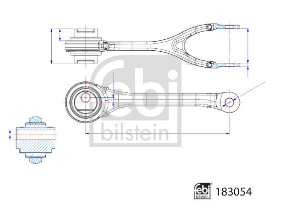 FEBI BILSTEIN 183054 Control/Trailing Arm, wheel suspension