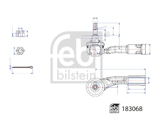 FEBI BILSTEIN 183068 Tie Rod End