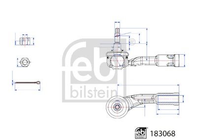 Tie Rod End FEBI BILSTEIN 183068