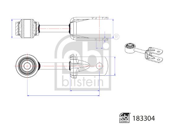 FEBI BILSTEIN 183304 Link/Coupling Rod, stabiliser bar