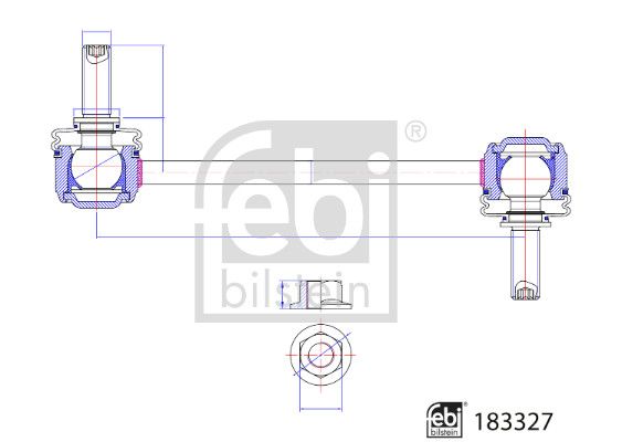 FEBI BILSTEIN 183327 Link/Coupling Rod, stabiliser bar