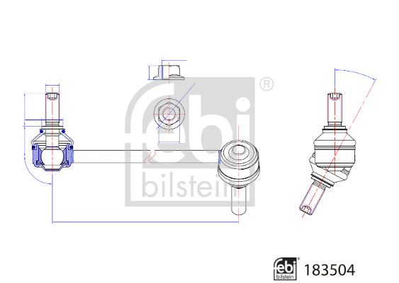 FEBI BILSTEIN 183504 Link/Coupling Rod, stabiliser bar