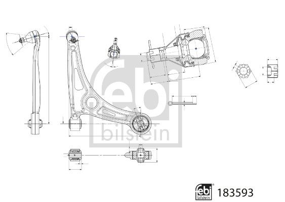 FEBI BILSTEIN 183593 Control/Trailing Arm, wheel suspension