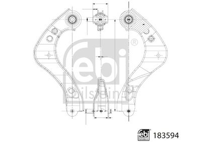 Control/Trailing Arm, wheel suspension FEBI BILSTEIN 183594