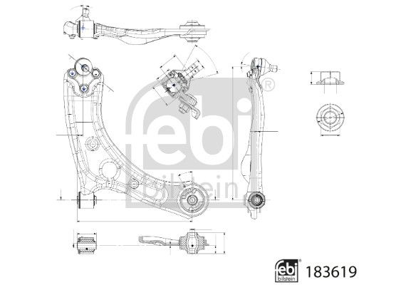 FEBI BILSTEIN 183619 Control/Trailing Arm, wheel suspension