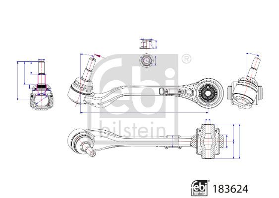 FEBI BILSTEIN 183624 Control/Trailing Arm, wheel suspension