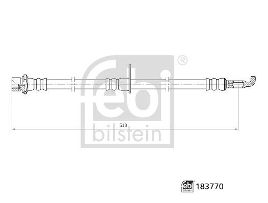 FEBI BILSTEIN 183770 Brake Hose