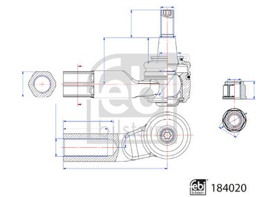 Tie Rod End FEBI BILSTEIN 184020