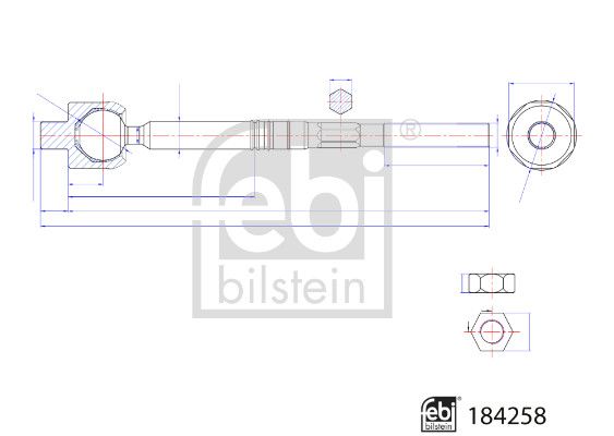 FEBI BILSTEIN 184258 Inner Tie Rod
