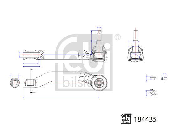 FEBI BILSTEIN 184435 Tie Rod End