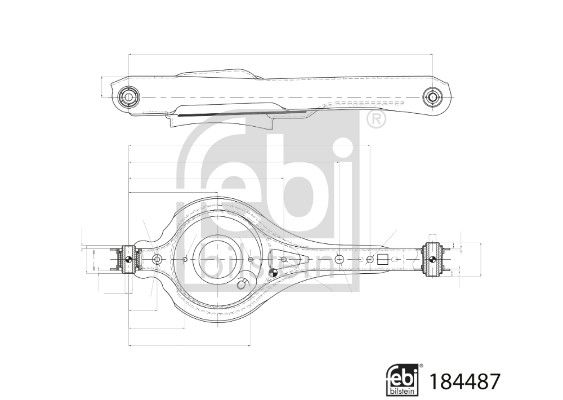 FEBI BILSTEIN 184487 Control/Trailing Arm, wheel suspension