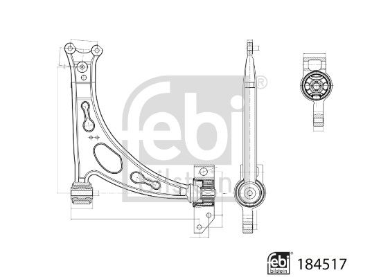 FEBI BILSTEIN 184517 Control/Trailing Arm, wheel suspension