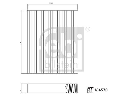 FEBI BILSTEIN 184570 Filter, cabin air