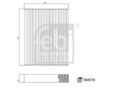 Filter, cabin air FEBI BILSTEIN 184570