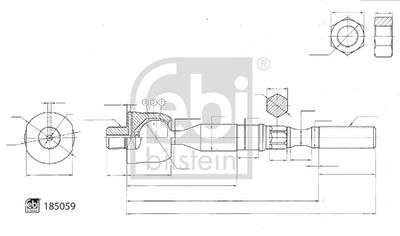 Inner Tie Rod FEBI BILSTEIN 185059