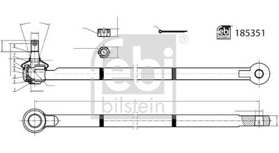 Centre Rod Assembly FEBI BILSTEIN 185351