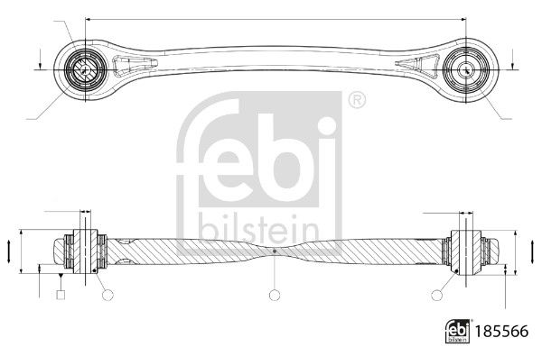 FEBI BILSTEIN 185566 Control/Trailing Arm, wheel suspension