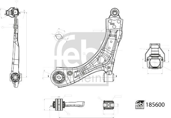 FEBI BILSTEIN 185600 Control/Trailing Arm, wheel suspension