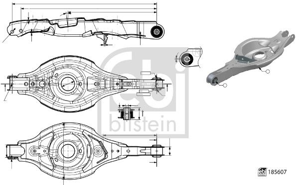 FEBI BILSTEIN 185607 Control/Trailing Arm, wheel suspension