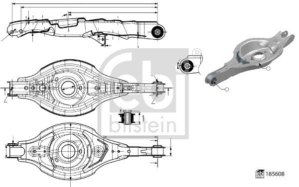 FEBI BILSTEIN 185608 Control/Trailing Arm, wheel suspension