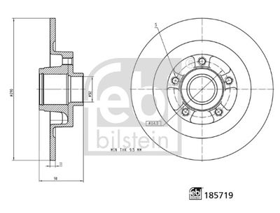 Brake Disc FEBI BILSTEIN 185719