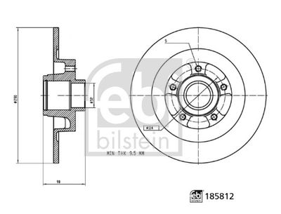 Brake Disc FEBI BILSTEIN 185812