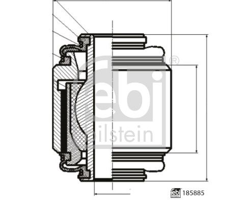 FEBI BILSTEIN 185885 Mounting, control/trailing arm