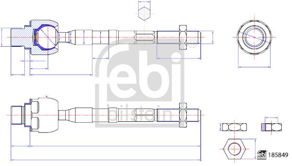 FEBI BILSTEIN 185894 Inner Tie Rod