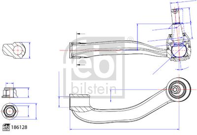 Tie Rod End FEBI BILSTEIN 186128