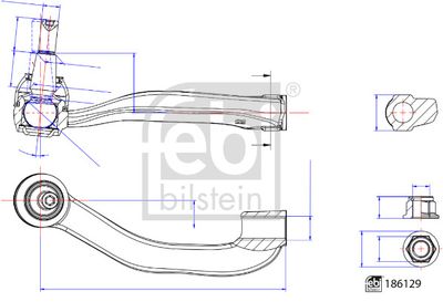 Tie Rod End FEBI BILSTEIN 186129