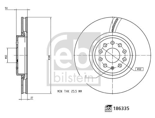 FEBI BILSTEIN 186335 Brake Disc