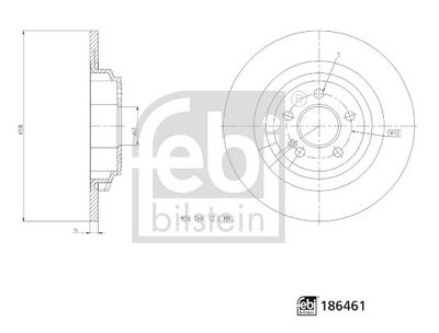 Brake Disc FEBI BILSTEIN 186461