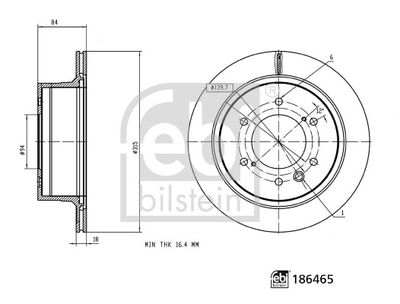 Brake Disc FEBI BILSTEIN 186465