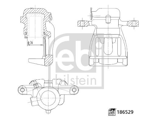 FEBI BILSTEIN 186529 Brake Caliper