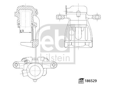 Brake Caliper FEBI BILSTEIN 186529