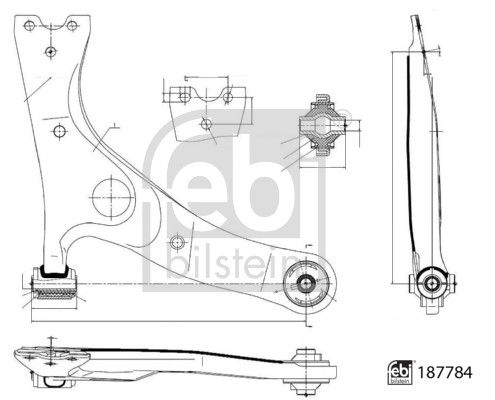 FEBI BILSTEIN 187784 Control/Trailing Arm, wheel suspension
