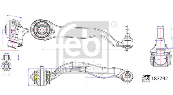 FEBI BILSTEIN 187792 Control/Trailing Arm, wheel suspension