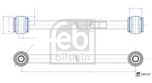 FEBI BILSTEIN 188187 Rod/Strut, wheel suspension