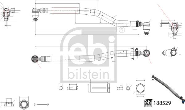 FEBI BILSTEIN 188529 Centre Rod Assembly