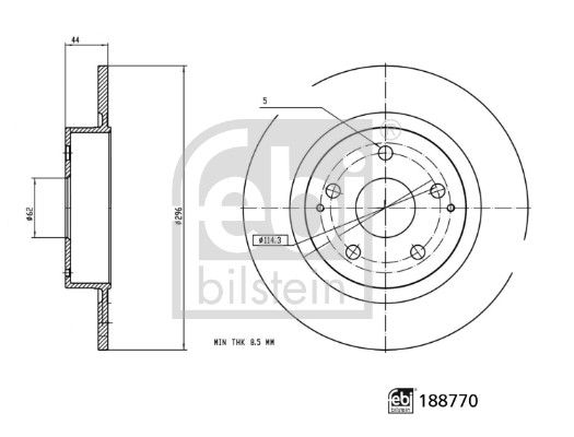 FEBI BILSTEIN 188770 Brake Disc