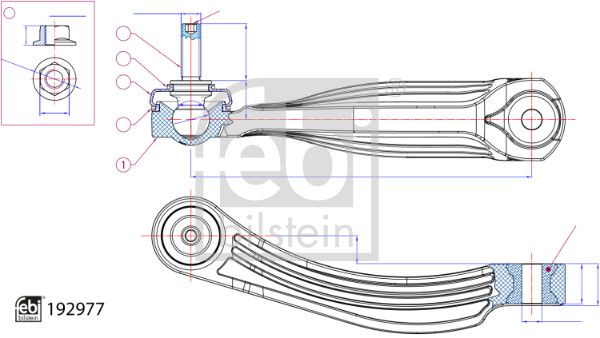 FEBI BILSTEIN 192977 Link/Coupling Rod, stabiliser bar