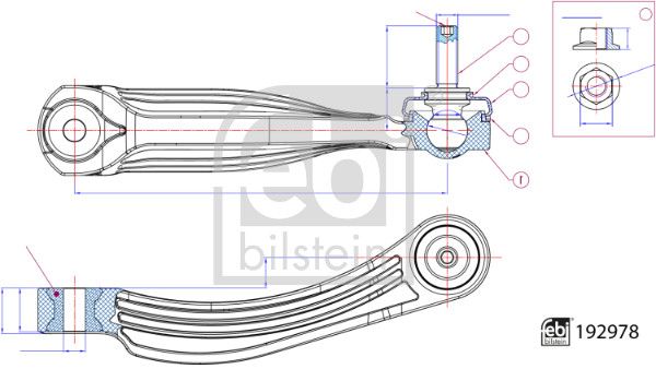 FEBI BILSTEIN 192978 Link/Coupling Rod, stabiliser bar
