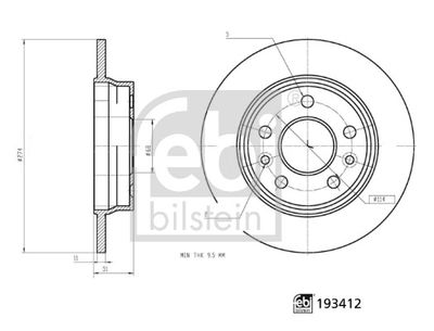 Brake Disc FEBI BILSTEIN 193412