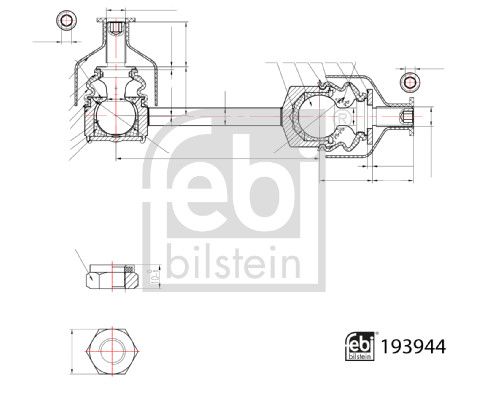 FEBI BILSTEIN 193944 Link/Coupling Rod, stabiliser bar