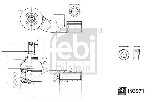 FEBI BILSTEIN 193971 Tie Rod End
