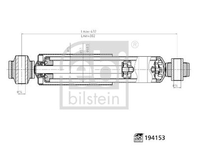 Shock Absorber FEBI BILSTEIN 194153
