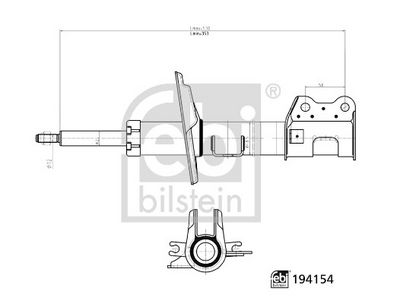 Shock Absorber FEBI BILSTEIN 194154