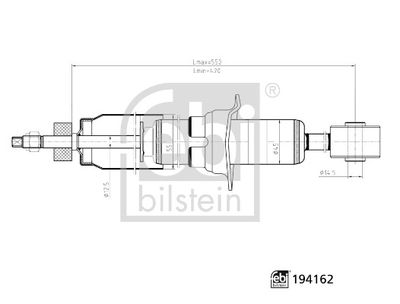 Shock Absorber FEBI BILSTEIN 194162