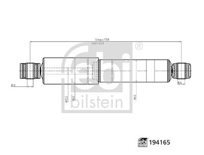 Shock Absorber FEBI BILSTEIN 194165