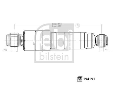 Shock Absorber FEBI BILSTEIN 194191